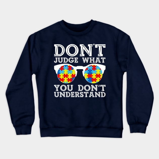 Autism Awareness T Shirt Gift For Autistic Kids Awareness Crewneck Sweatshirt by fiar32